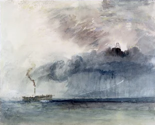 Battello a vapore in una tempesta, c.1841
